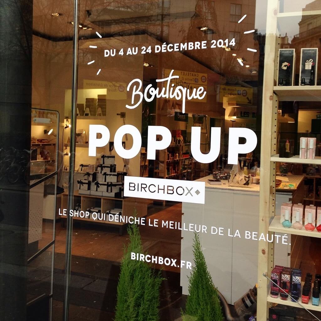 Birchbox a ouvert une boutique éphémère à Paris pour Noël