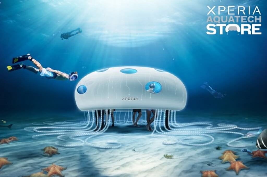 Sony launches underwater ‘Xperia Aquatech’ pop-up store in Dubai