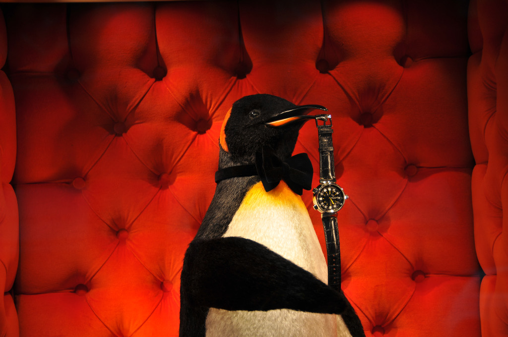 Dans le nouveau magasin Vuitton les pingouins ont le premier rôle