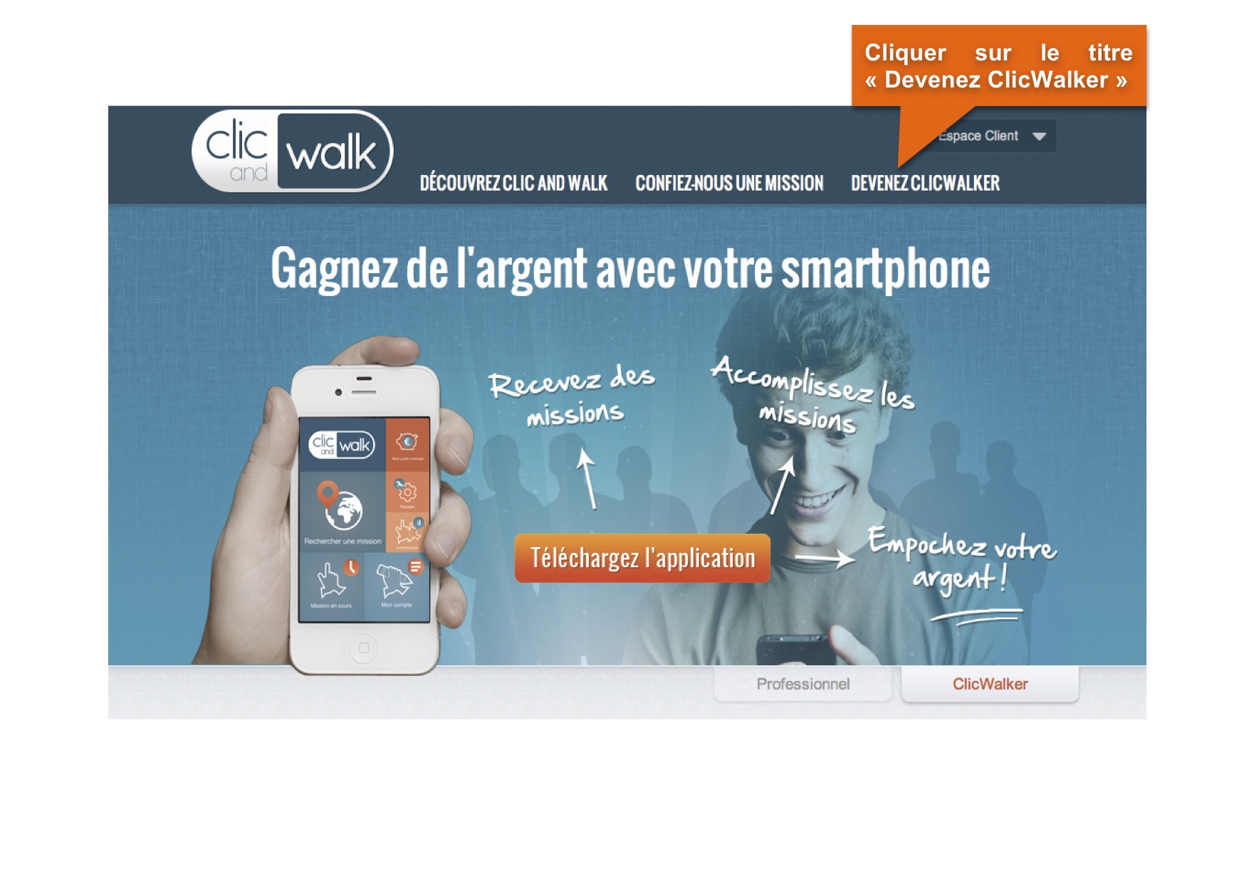 « Clic and walk » reinvents the customer satisfaction survey